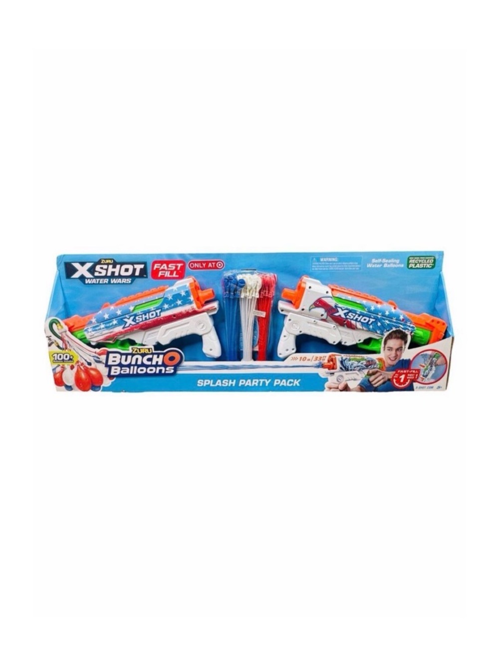Zuru X-Shot Bunch O Balloons Splash Party Pack - 100+ Self Sealing Balloons
